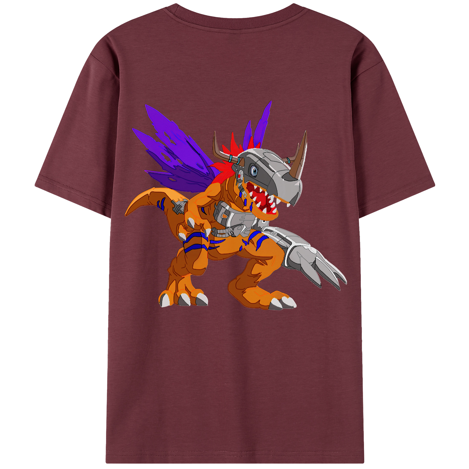 （画像用） Digimon デジタルモンスター/デジモン 綿100％半袖Tシャツ（背面プリント）
